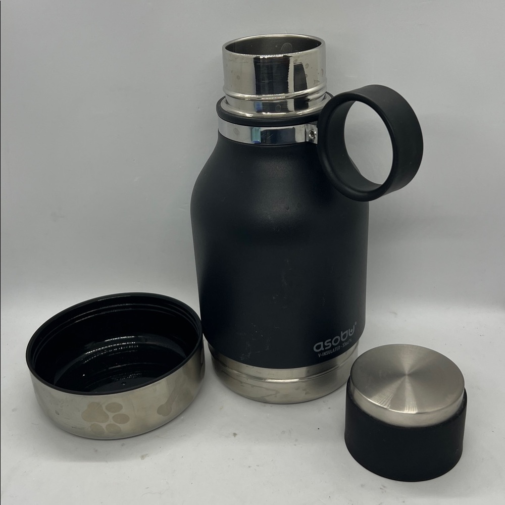 Asobu 33oz Stainless Steel Insulated Dog Bowl Bottle Preowned